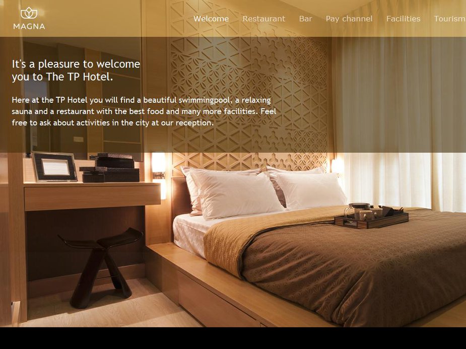 Hotel Room Info Page Template Image