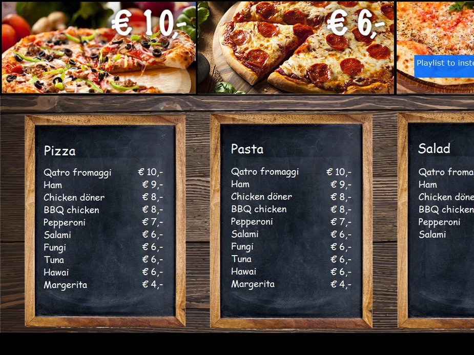 Pizza Bar Template Image
